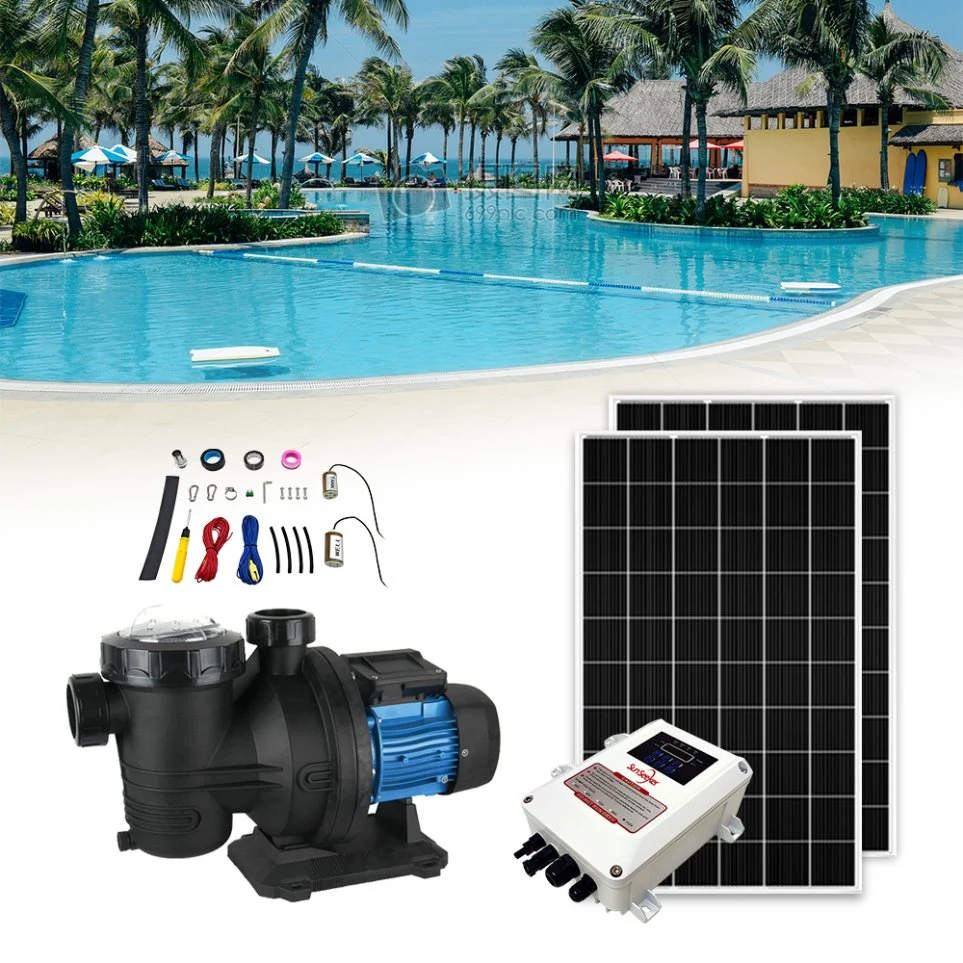 Suministro de la fábrica de ahorro de energía eficiente de la bomba de piscina Solar Piscina bomba DC completo Kit solar