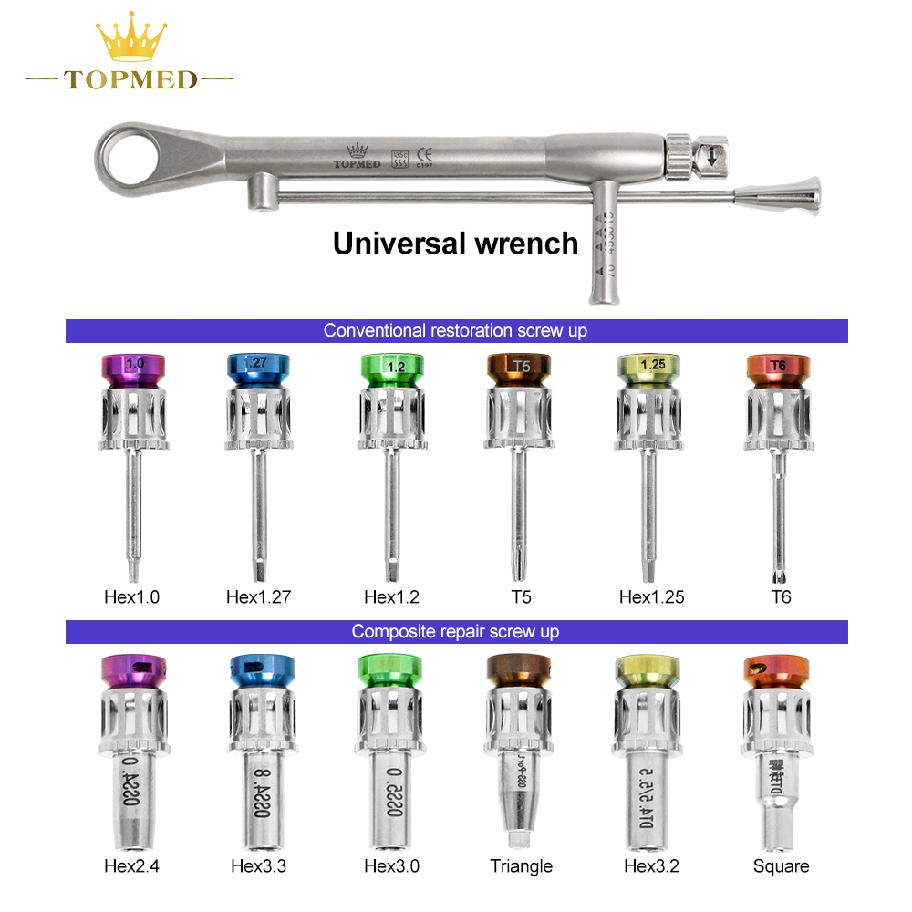 Anti-Rutsch Design Schraubenschlüssel PPSU Restaurierung Toolbox Dental Equipment