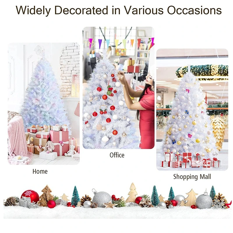 Pet1.8m White Colorful Film Christmas Tree 800t