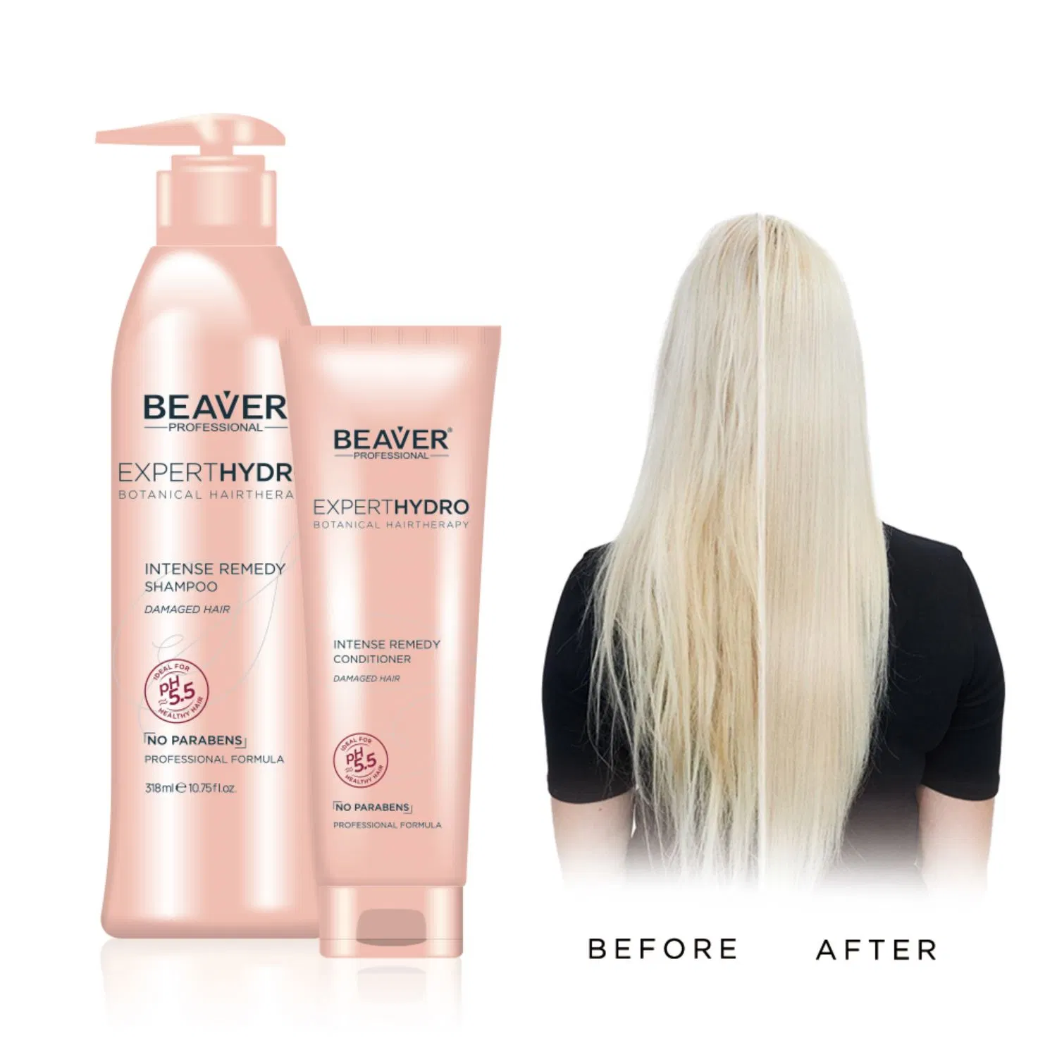 Beaver personalizável Cuidados do Cabelo Natural Terapia biológica intensa Remedy melhores hair xampu e condicionador