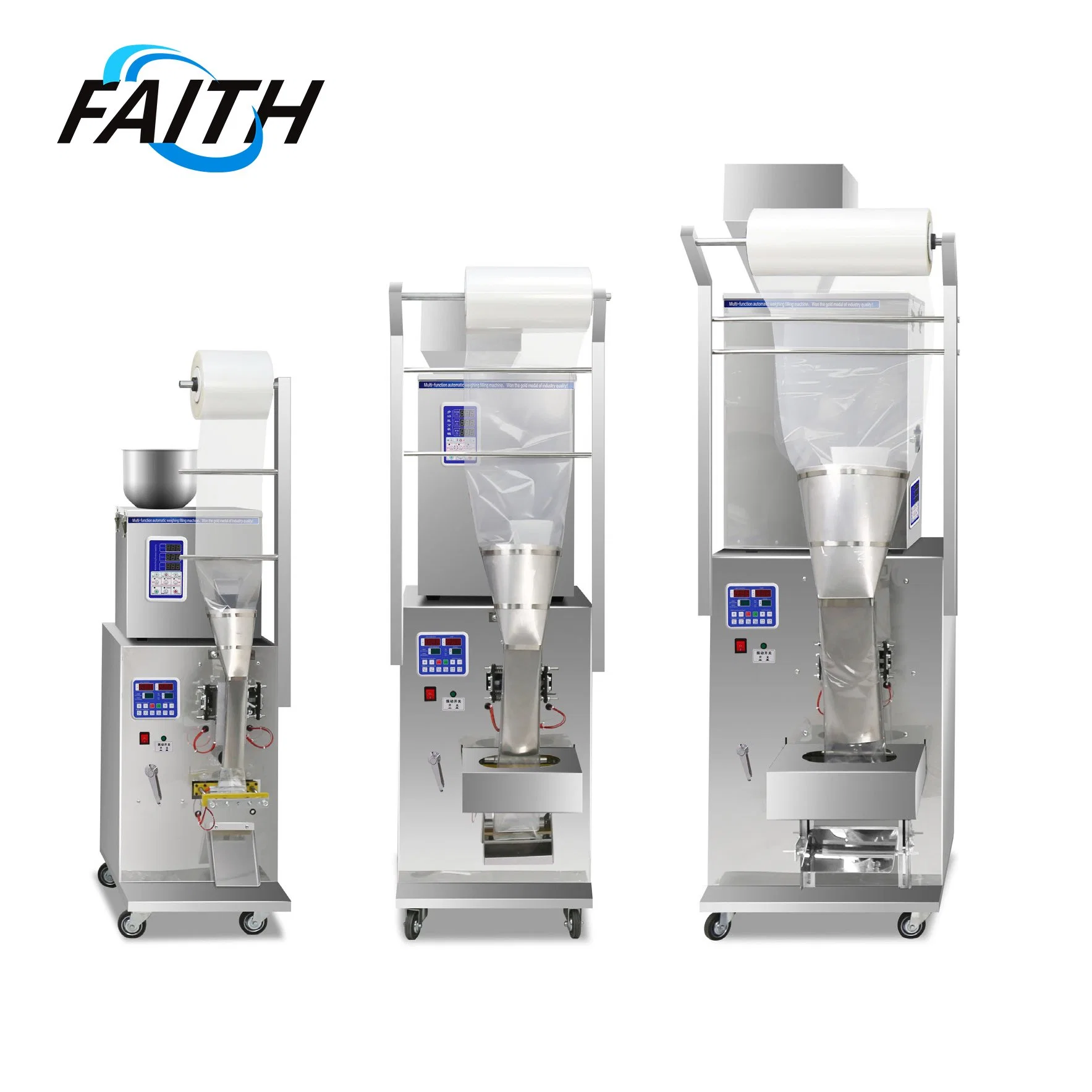 Factory Price Automatic Powder Coffee Tea Pepper Granule 10g 50g 100g Vertical Filling Packaging Machine