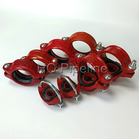 300psi-750psi Grooved Pipe Fittings Rigid Flexible Couplings