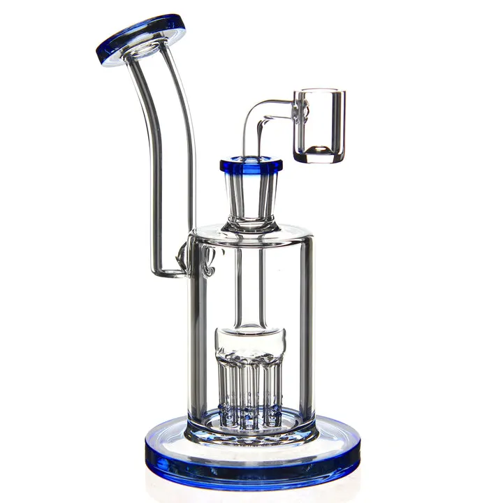 Arbre tordu le cou Mini Perc DAB Rig Eg en verre Collection Heady tube droit de la tête de douche en verre Perc Pipe vaporisateur