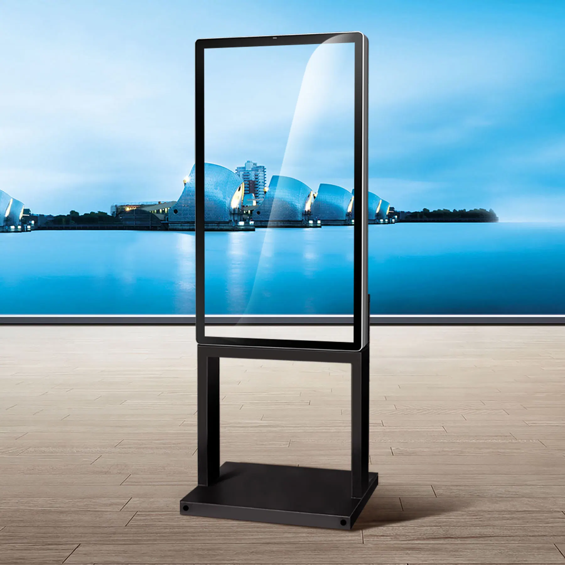 55 Inch Floor Standing Digital Signage LED Display WiFi LCD Screen Totem Kiosks Indoor Advertising Playing Equipment