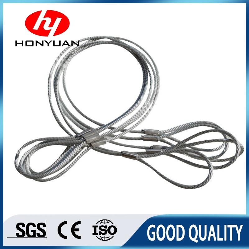 La Chine le fournisseur de Wire Rope avec des boucles d'élingue de levage