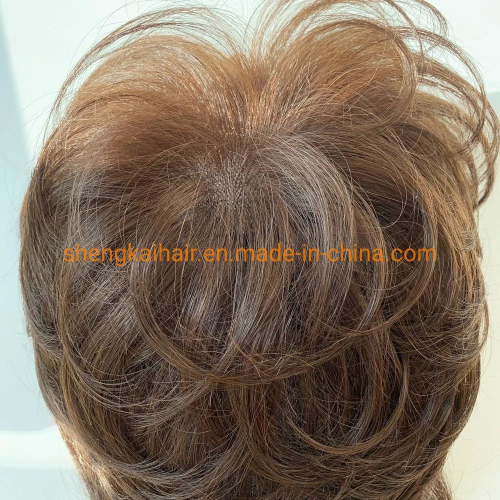 Wholesale/Supplier Premium Full Handtied Human Hair Synthetic Hair Mix Women Hair Toppers Pieces