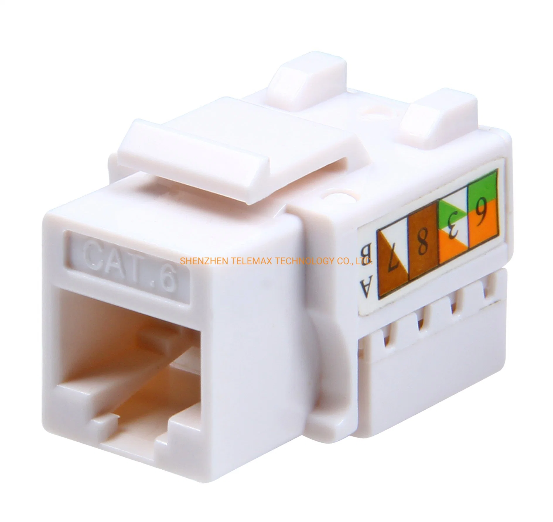 Cat 5e/6/6A UTP Keystone Jack 90 grados Blanco/Azul/Rojo/ Amarillo Color