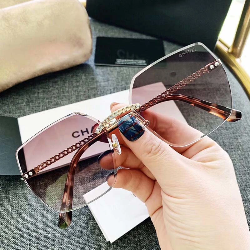 Léase Parada Gold Rimless Glasses China Hot Sell Sunglasses Gafas De Marcas Sun Glasses