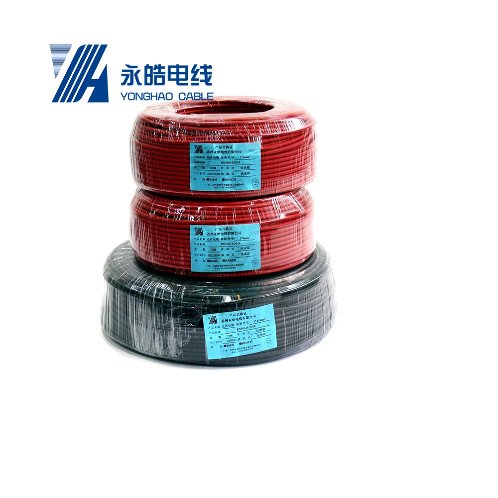 Factory Supply Heat Resistant UV Resistance Solar Wire 6mm 10AWG DC Cable for Solar Panel