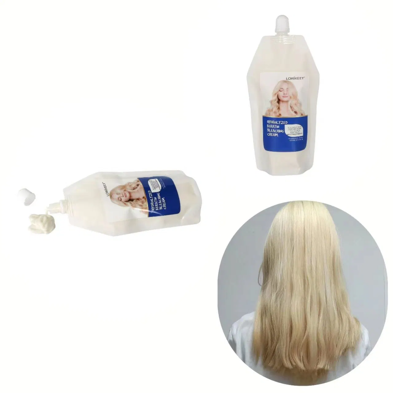 Professional Bleach Cream Skin Natural Hair Bleaching Styling Cream Level 9