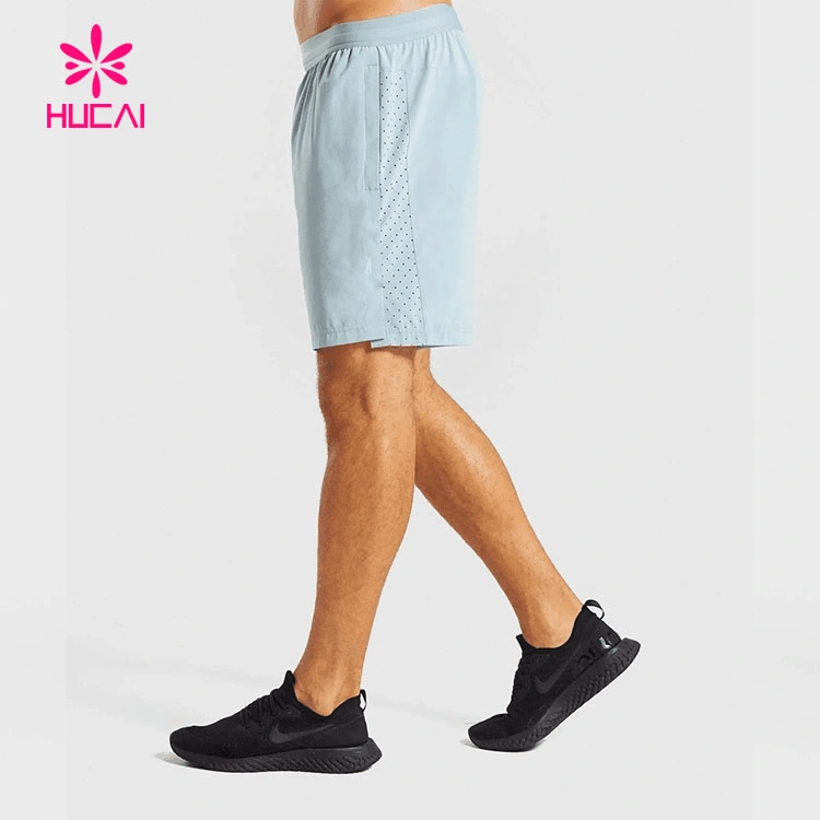 Men's Sport Short in Knit Melange Color with Water Proof Zippers