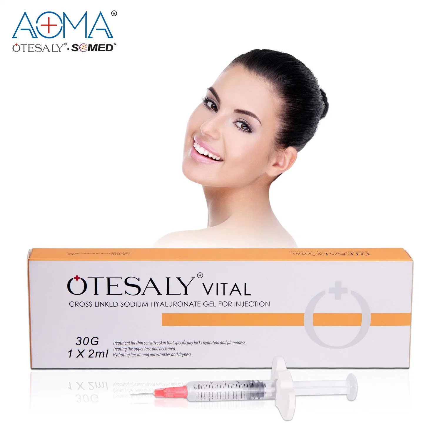 Wholesale Price Otesaly Vital 2ml Hyluronic Acid Dermal Fillers Eye Chin Cheeks Face Anti Wrinkle Injectable Dermal Filler