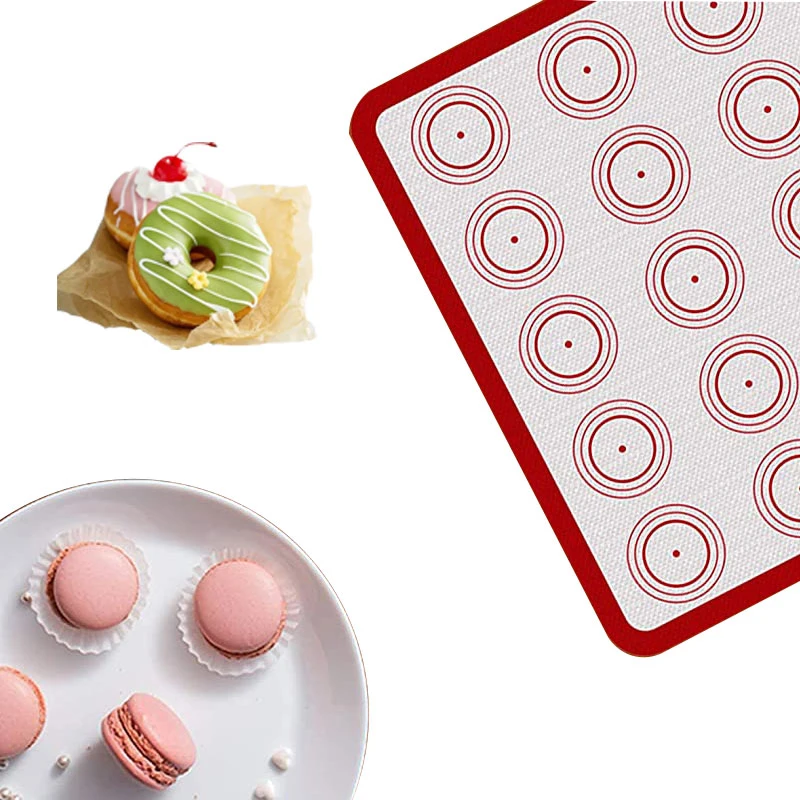 BPA Free Silicone Baking Mat Heat Resistant Cookie Mats Non-Stick Macaron Liner Sheets Food Grade Silicone Mat