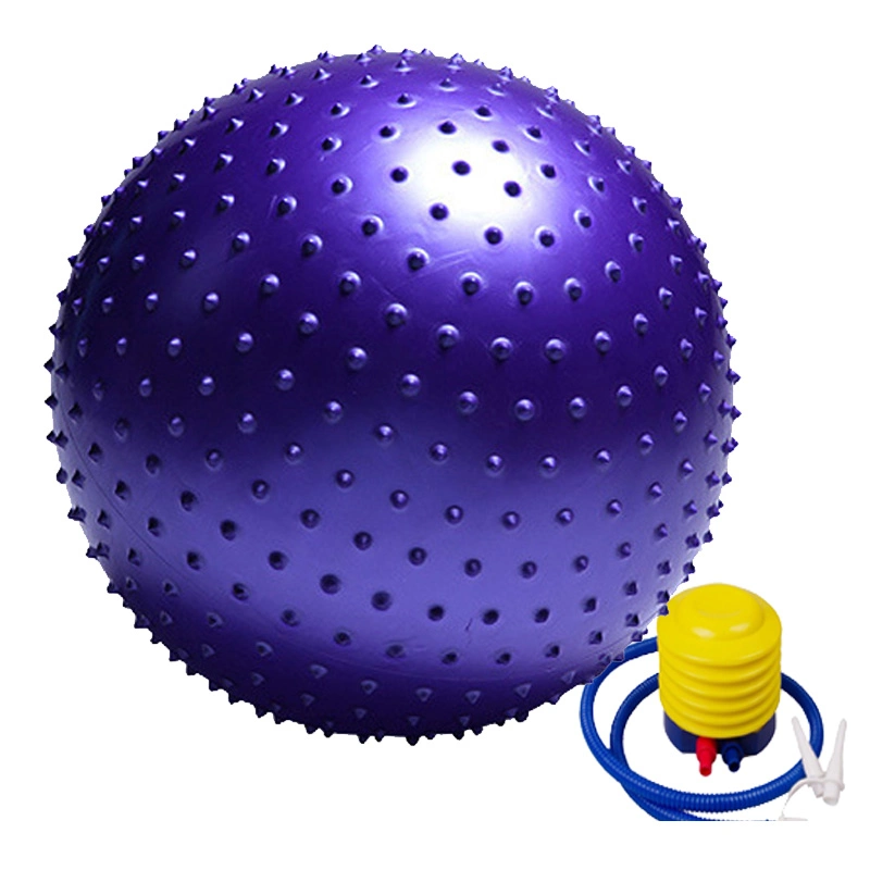 55cm/65cm/75cm/85cm Home Gym Anti- Burst Spiky Massage Function Yoga Ball with Pump