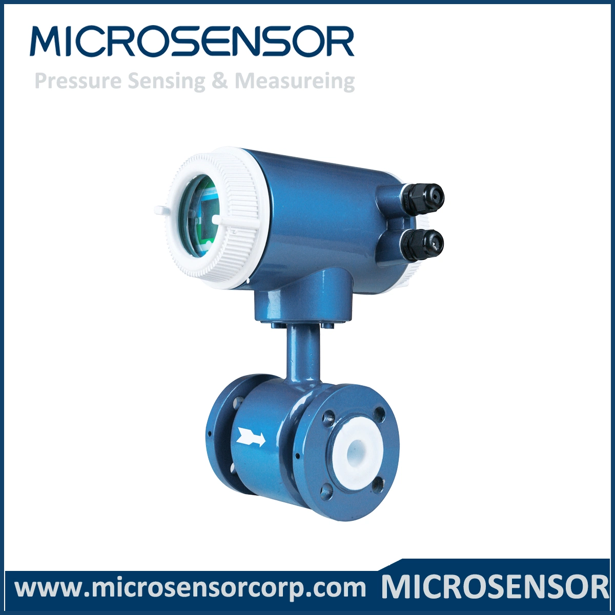 DN1400 Brida de acero inoxidable de diámetro en el tipo de fijación Tipo medidor de flujo electromagnético MFE600