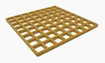 Yellow Fire Resistance Waterproof Fiberglass Grating for Building