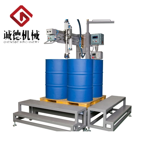200L Steel Drum Lid Opening Filling Sealing Fully Automatic Filling Machine for Chemicals