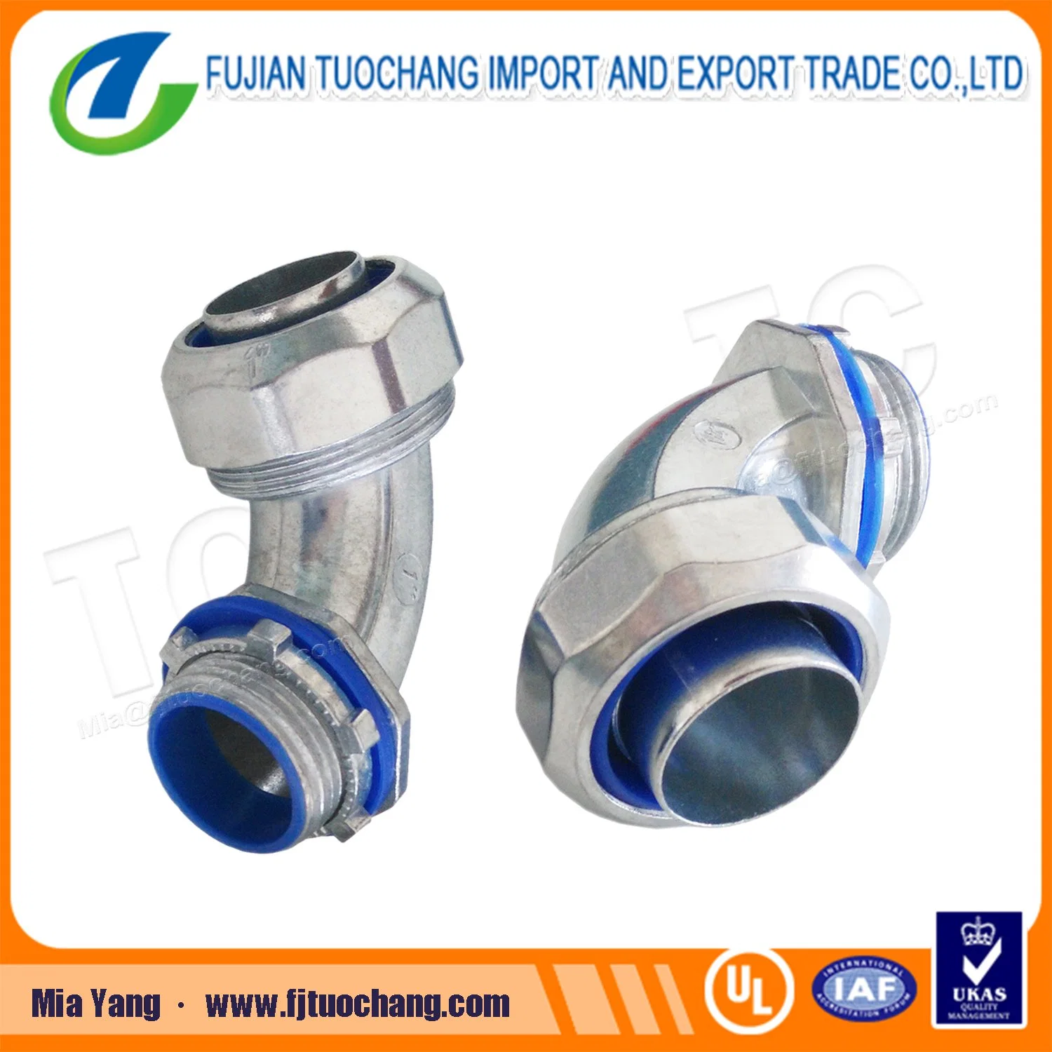 Plastic Gasket Metallic Elbow Rigid Liquid Tight Connector