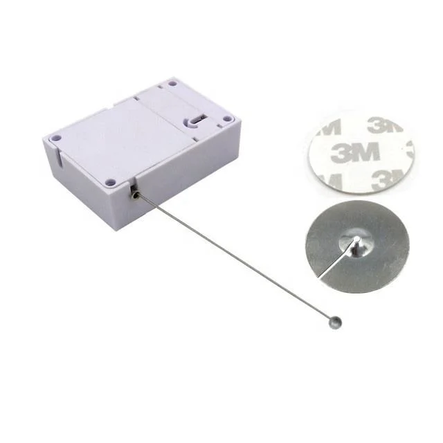 Anti Theft Pull Box Shaped with Metal Retractable Metal Security Tether Security Pull Box