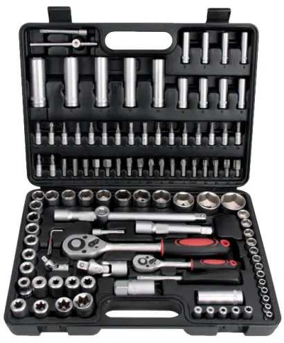 Professional Car Repair 108 PCS Ratchet Spanners Socket Wrench Set Box