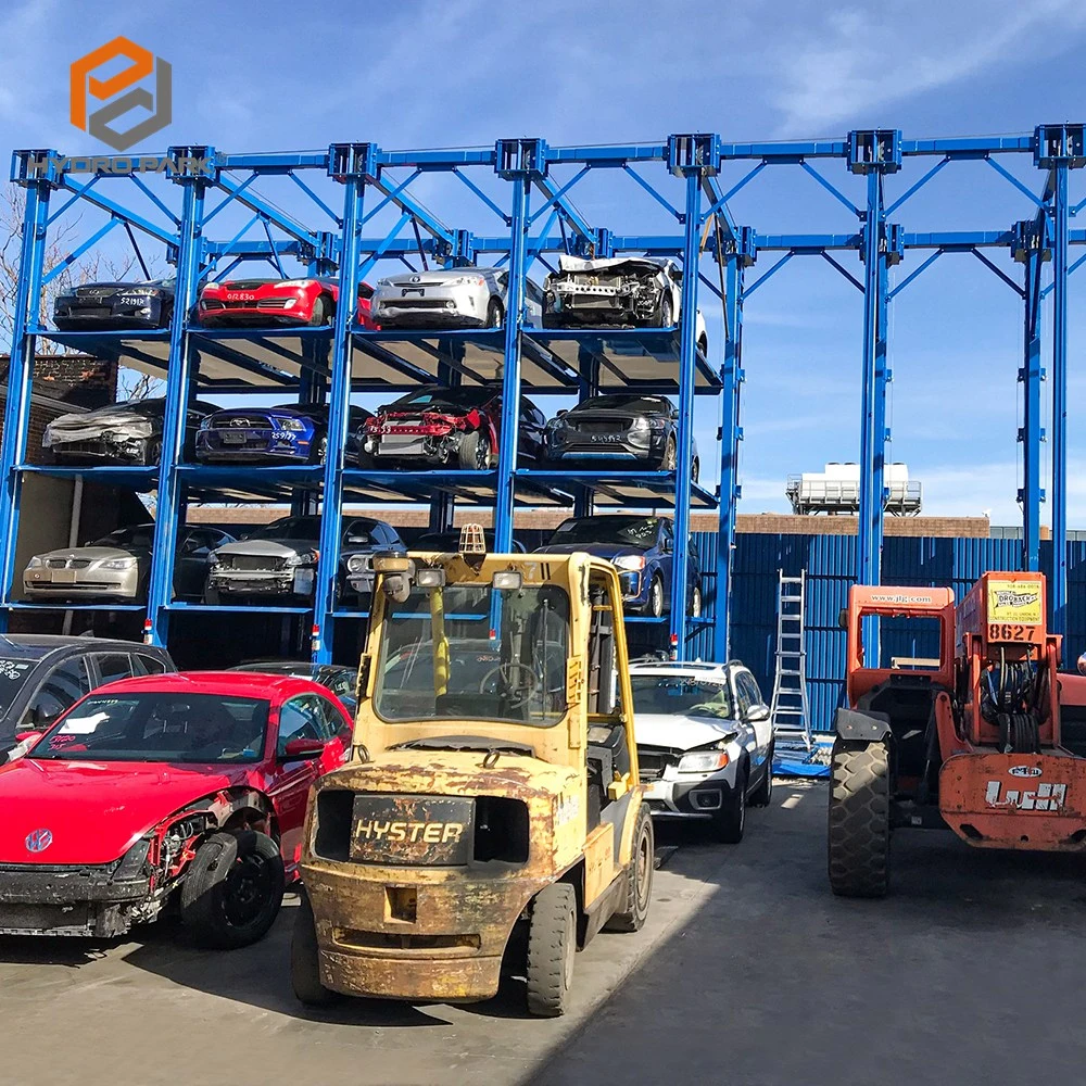 3.000kg Anti-Fall bloquea de cuatro postes de accionamiento hidráulico del sistema de Estacionamiento de la pila de coche de alquiler de Storage