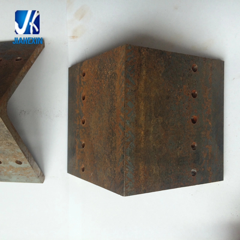 Galvanized Fabricated Steel Angle Bracket with Drill Holes