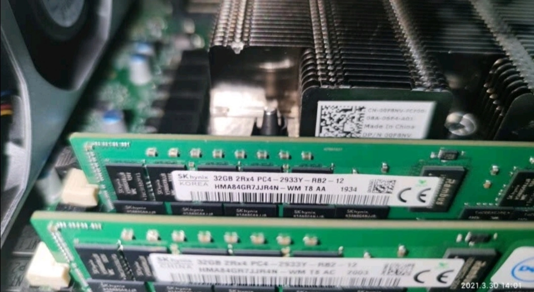 Hpe RAM P00924-B21 la meilleure qualité de la mémoire Hpe 32Go de mémoire DDR4 2933