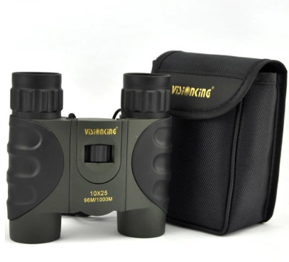 Visionking 10X25 Light Binocular Roof Prism Fmc-Green Telescope Waterproof Bak4 Prism Hunting Camping Spyglass