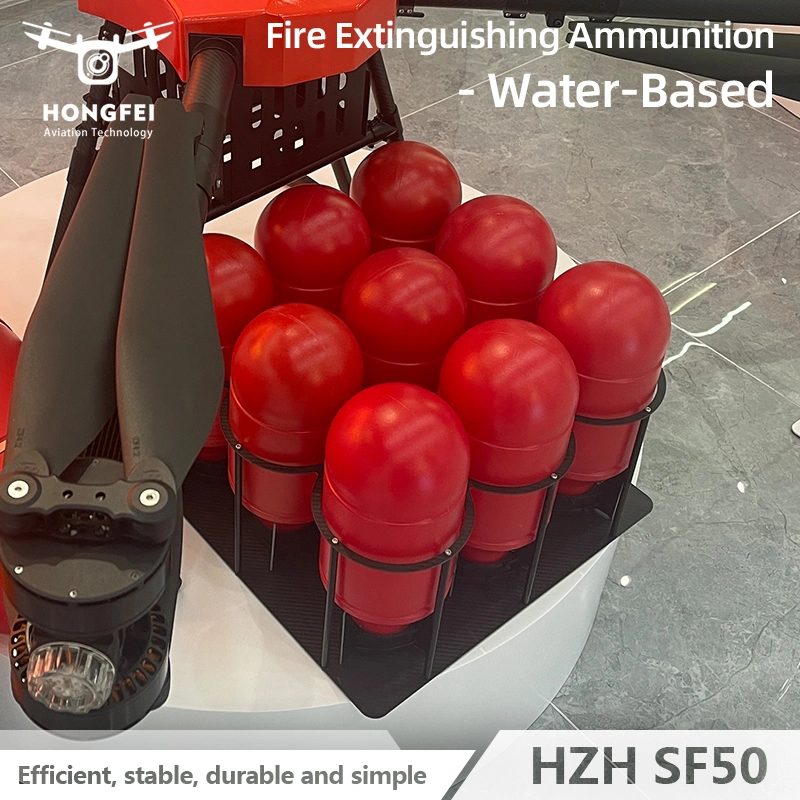 Hongfei Sf50 Customzied 60kg Payload Long Range Fire Fighter Uav Remote Control Firefighting Fire Control Drone with Fire Extinguisher