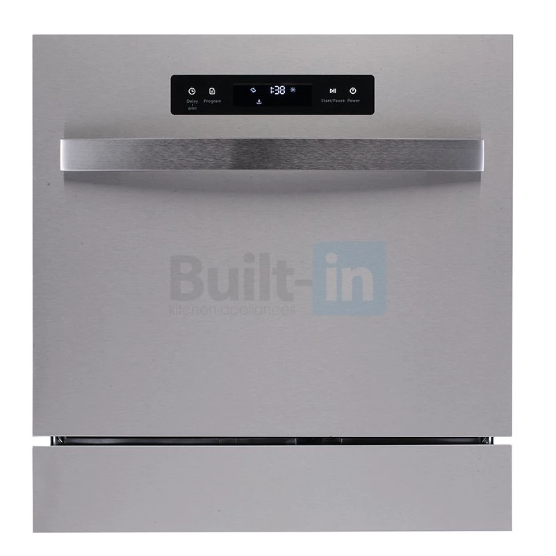 Built-in 8 Place Sett. Black Dishwasher Touch Control 5 Wash Programs UV Light Sterilization