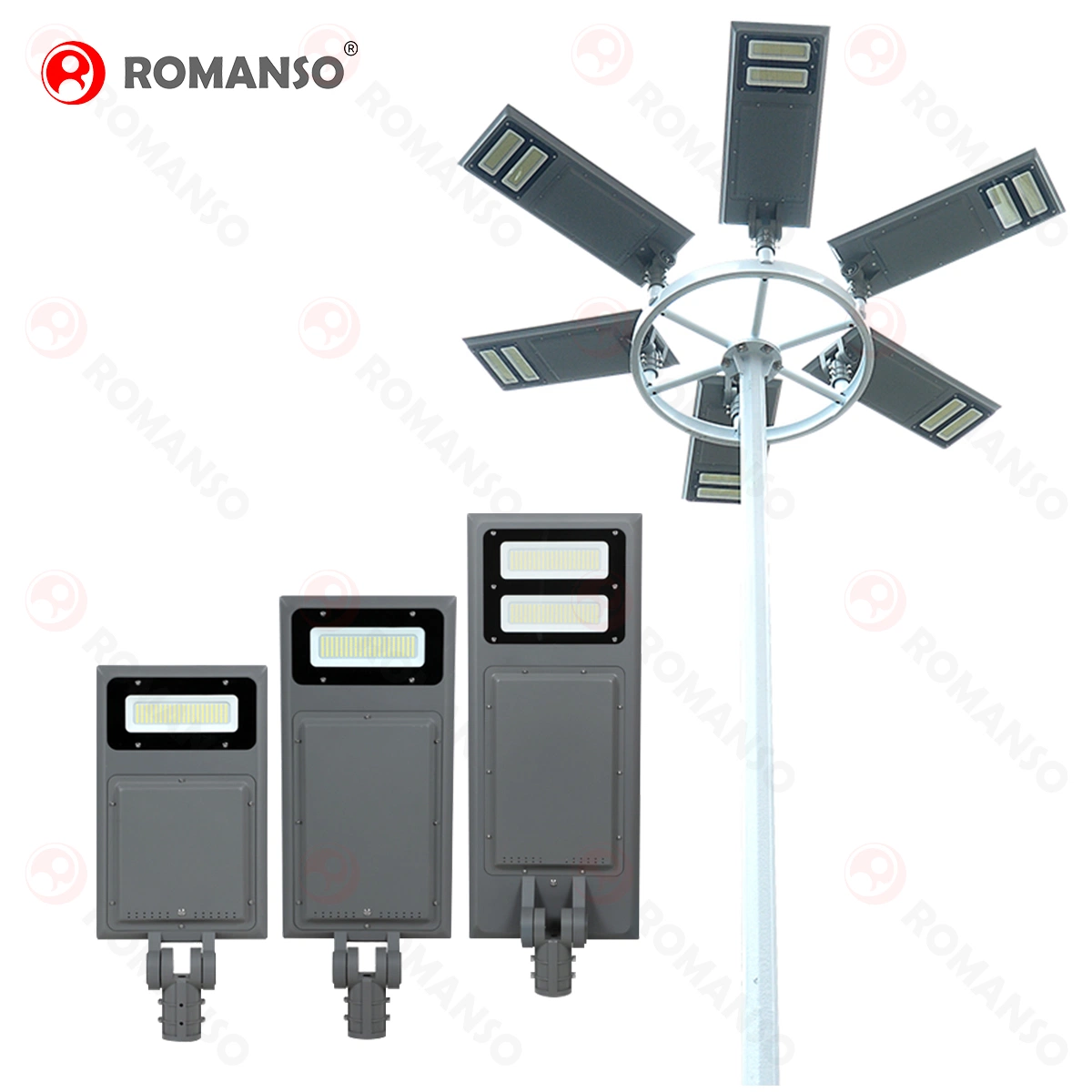 Romanso u ODM 750*350*100mm de luz solar calle LED Precios con CE