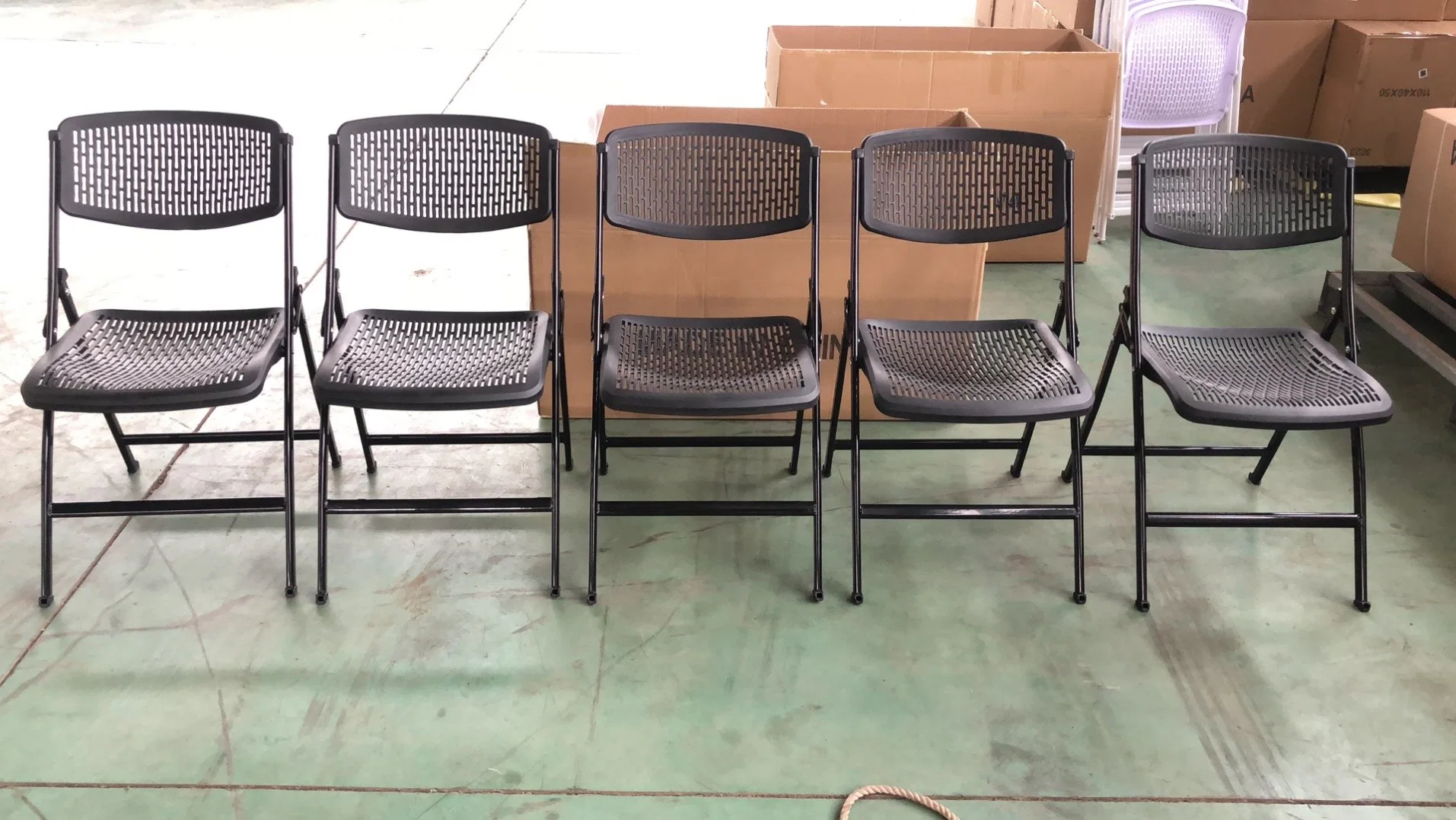 Kunststoff faltbare Mesh Stuhl für Bankett Sammlung oder Hochzeitsfeier