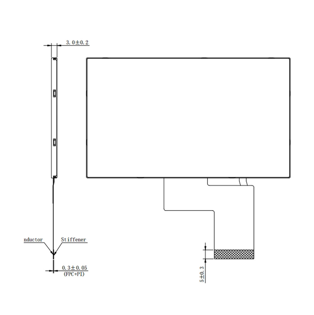 Precio de fábrica -30 ~ +80 temperatura de funcionamiento LCD de 4,3 pulgadas Pantalla TFT Panel