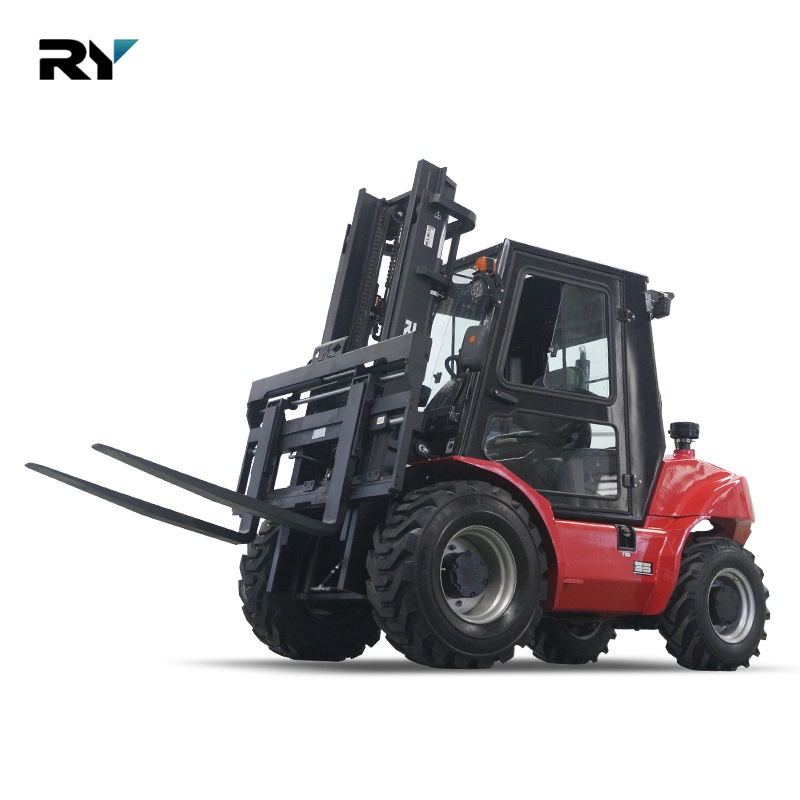 3000-6000 Adjustable Royal Standard Export Packing All Terrain 2WD Forklift