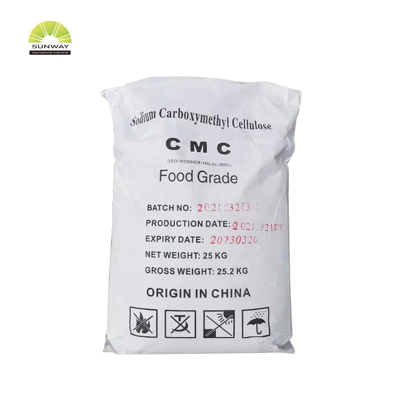 Prix compétitif de bonne qualité Sodium carboxymethyl cellulose de grade alimentaire CMC CAS 9000-11-7 À LA NORME ISO casher halal de la FDA