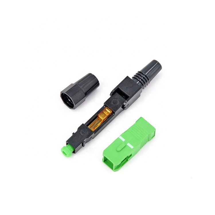 FTTH 60mm low Insertion Loss 0.2dB SM/MM Fiber Optical SC APC fast connector