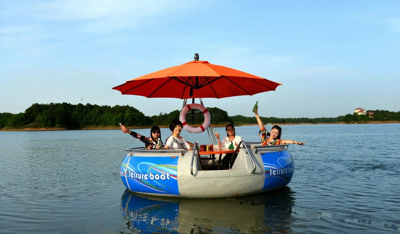 Cheap Tourist Solar Power Electric Motor BBQ Donut Boat for Entertainment