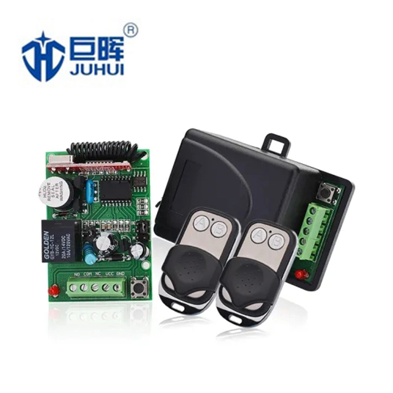 2 Channels 12V/24V DC RF Transmitter and Receiver for Gate