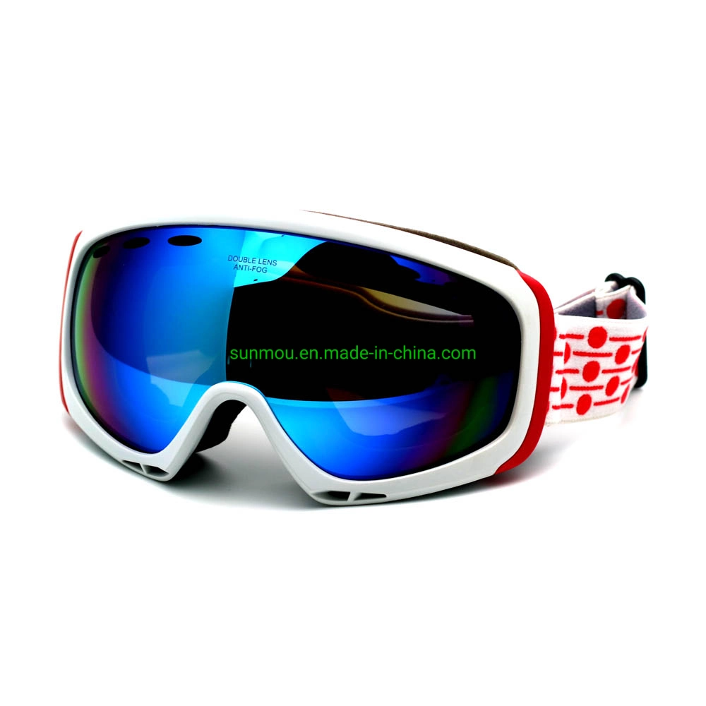 AG0201 Windproof UV Protection Anti-Fog Double Lens Outdoor Sports Skiing Glasses Comfortable Soft Sponge Foam Snow Goggles for Men & Women