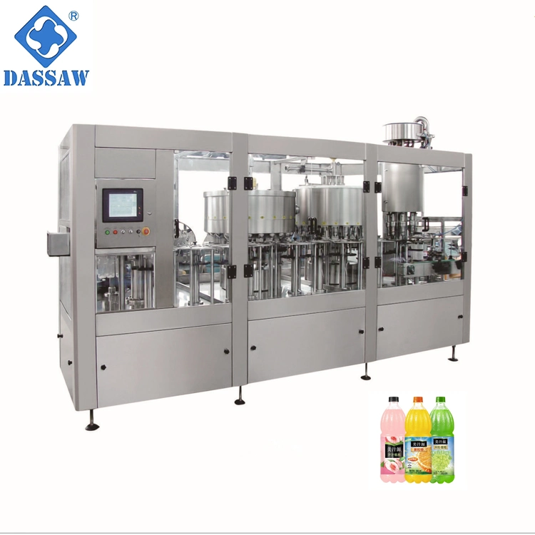 Automatic 5000bph Fruit Pulp Juice Pet Bottle Filling Machine