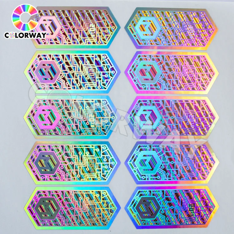 Free Design Roll Silver Scratch off Serial Number Barcode Qr Code 2D 3D Original Genuine Void Tamper Evident Anti-Counterfeiting Security Hologram Label Sticker