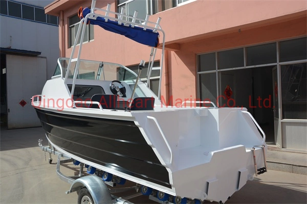 Small Aluminum Pressed Hull 5m/17FT Cuddy Cabin Boat Speed Boat for Sale From Allheart