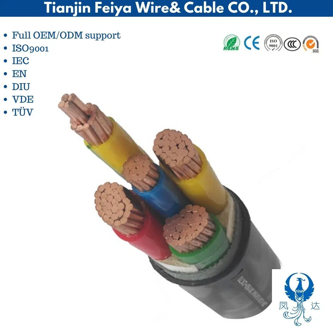 Nyy H07RN-F alimentación subterránea XLPE SWA PVC cobre Cu 120mm de tamaño de 240mm de aluminio de 4 núcleos XLPE Vehículos blindados de Cable eléctrico de control de cobre