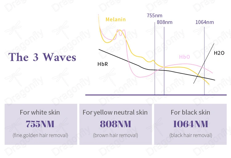 2000W Df Laser Factory Price Remote Control System Ice Titanium 755 808 1064nm CE Approved Hair Removal Beauty Equipment