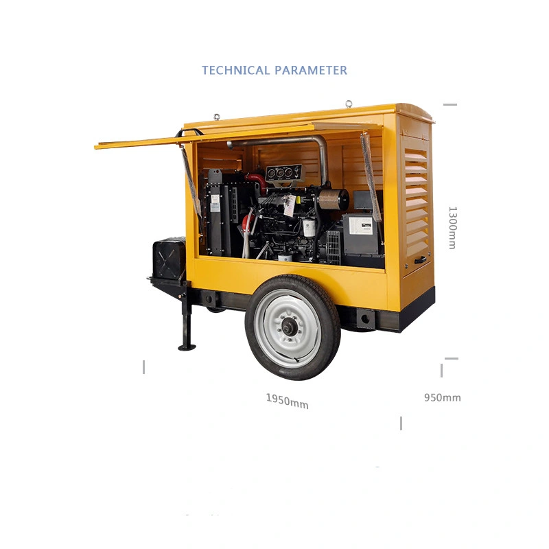 10kw Trailer with Low Frequance, Low Emission, Low Noise Weichai Engine