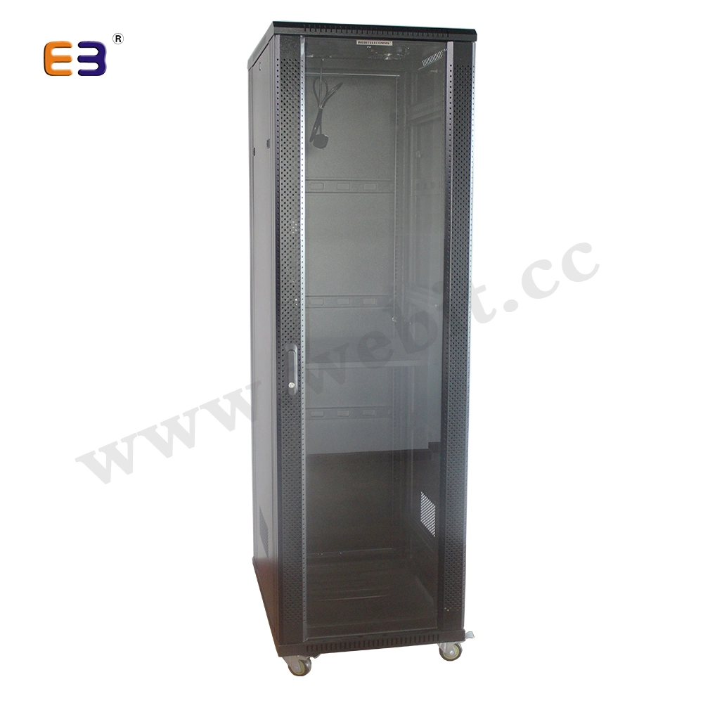 19inch Glass Door Network Server Cabinet with Arc Vented Door Frame