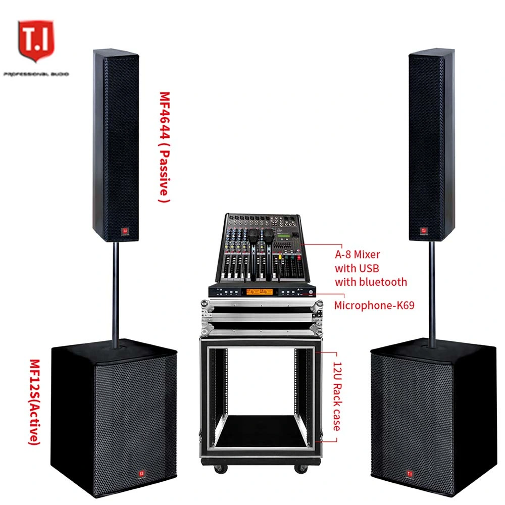 T. I PRO Audio Professional Audio PA Loudspeaker 6.5" Driver Speaker Box Column Full Range System