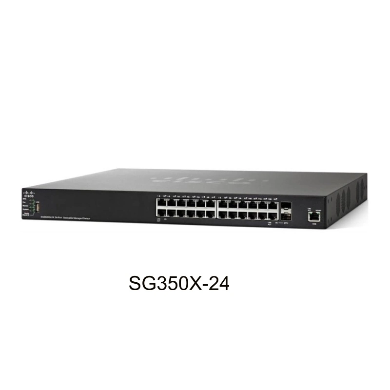 Cisco Layer 3 Cisco Netzwerk-Switch der Serie SG350X-24-K9 350X Stackable Managed Switch