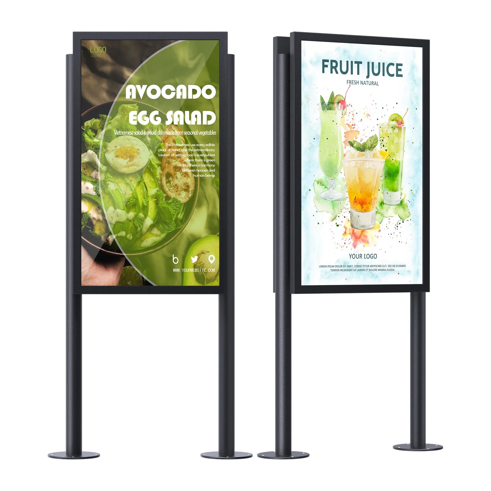 IP65 50 Advertising 43 Inch LCD Screen Digital Signage Display 55 Inch Outdoor Wall Mounted LCD