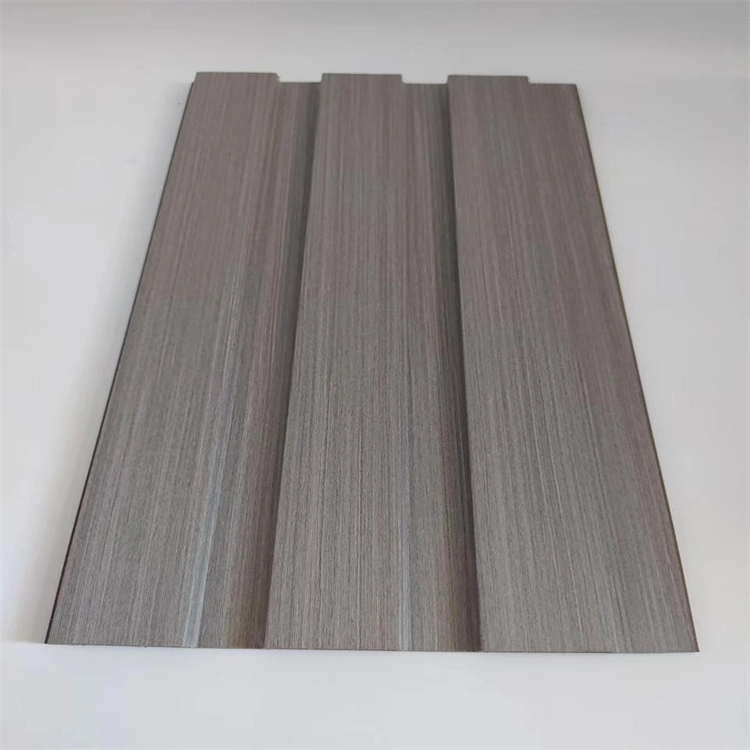 2023 New Products Water Proof Wood and Plastic Composite WPC Fluted Wall Panel 195*28mm